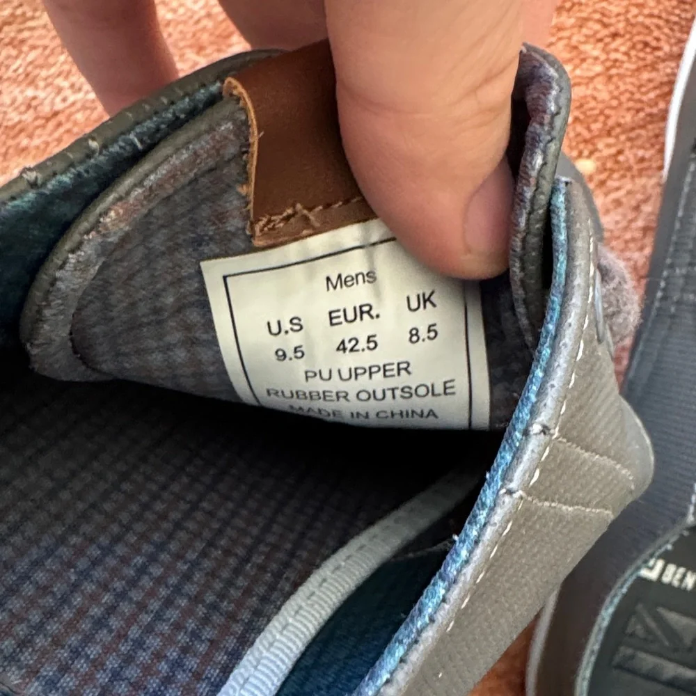 Ben Sherman Men's Gray Sneakers Size 9.5